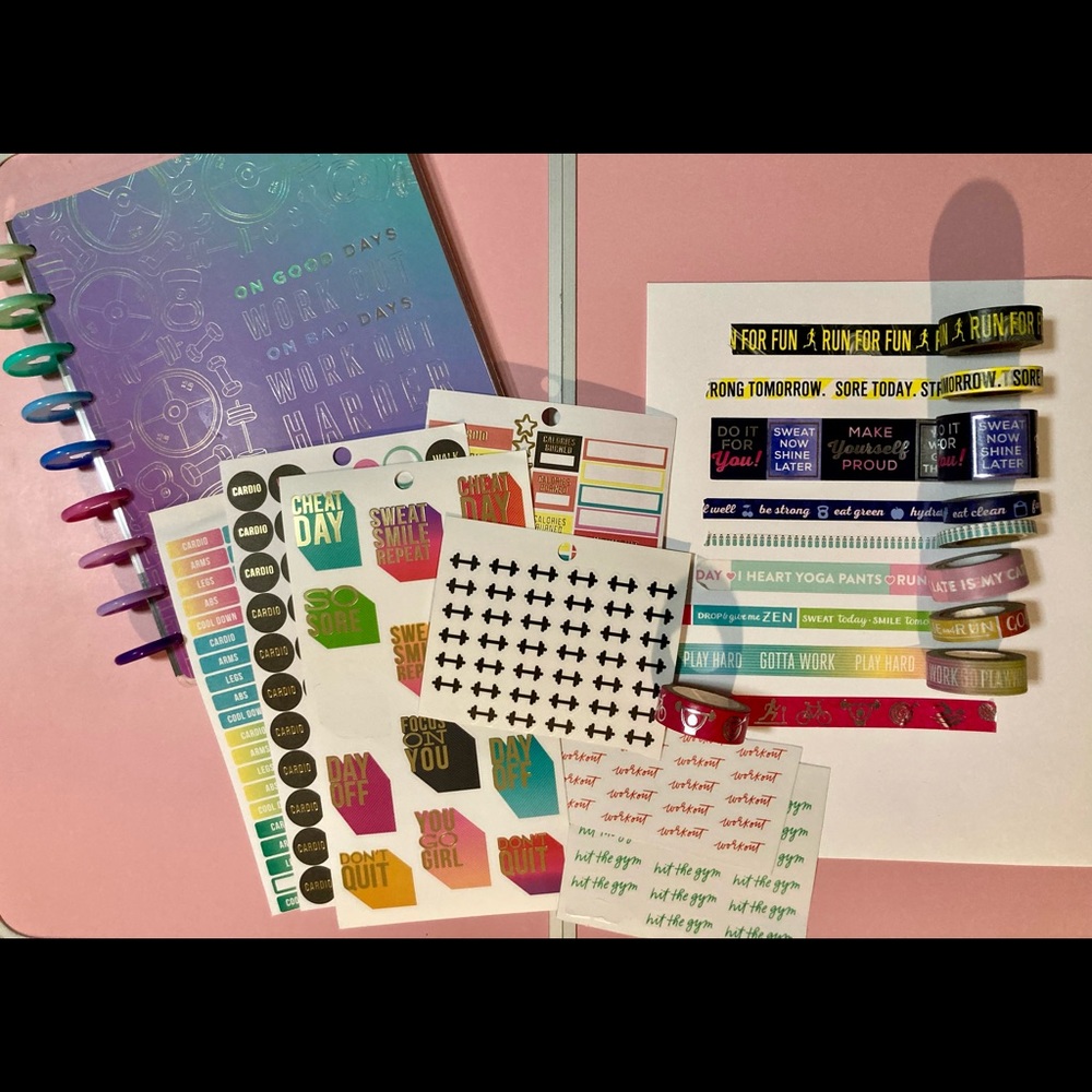 Happy Planner Fitness Destash Lot